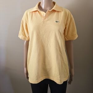 Lacoste yellow polo tshirt, size 6